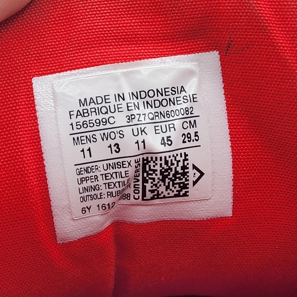 Converse All Star Shoes Mens Size 11 High Top Canvas 156599C Skate Retro Classic - Picture 8 of 8